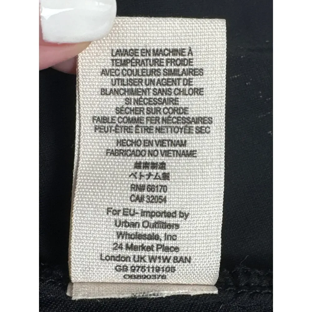 Free People Be My Baby Velvet A-Line Mini‎ Dress Black Floral Size 4 - Picture 8 of 13